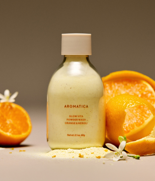 AROMATICA Glow Vita Powder Wash Cleanser Orange Neroli 60g