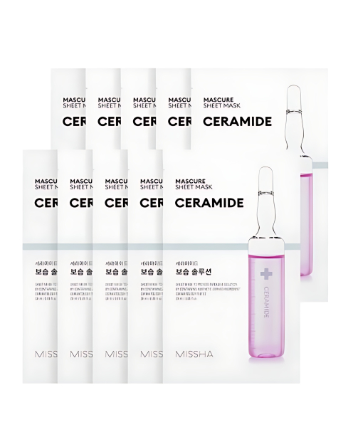 MISSHA Mascure Moisturizing Solution Sheet Mask Ceramide 5sheets+5sheets